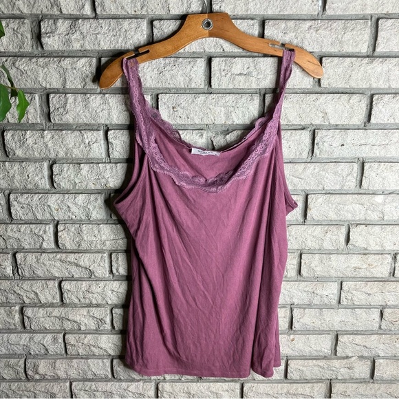 Lace Trim Cami Tank Top Shirt Top - Picture 1 of 6